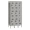 Salsbury Industries Wardrobe Locker, 36" W, 15" D, 78" H, (3) Wide, (9) Openings, Gray 73365GY-U - alternate 1
